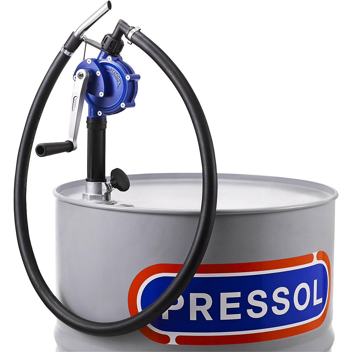 Hand crank pump set – PRESSOL: for oils, heating oil, diesel, with
