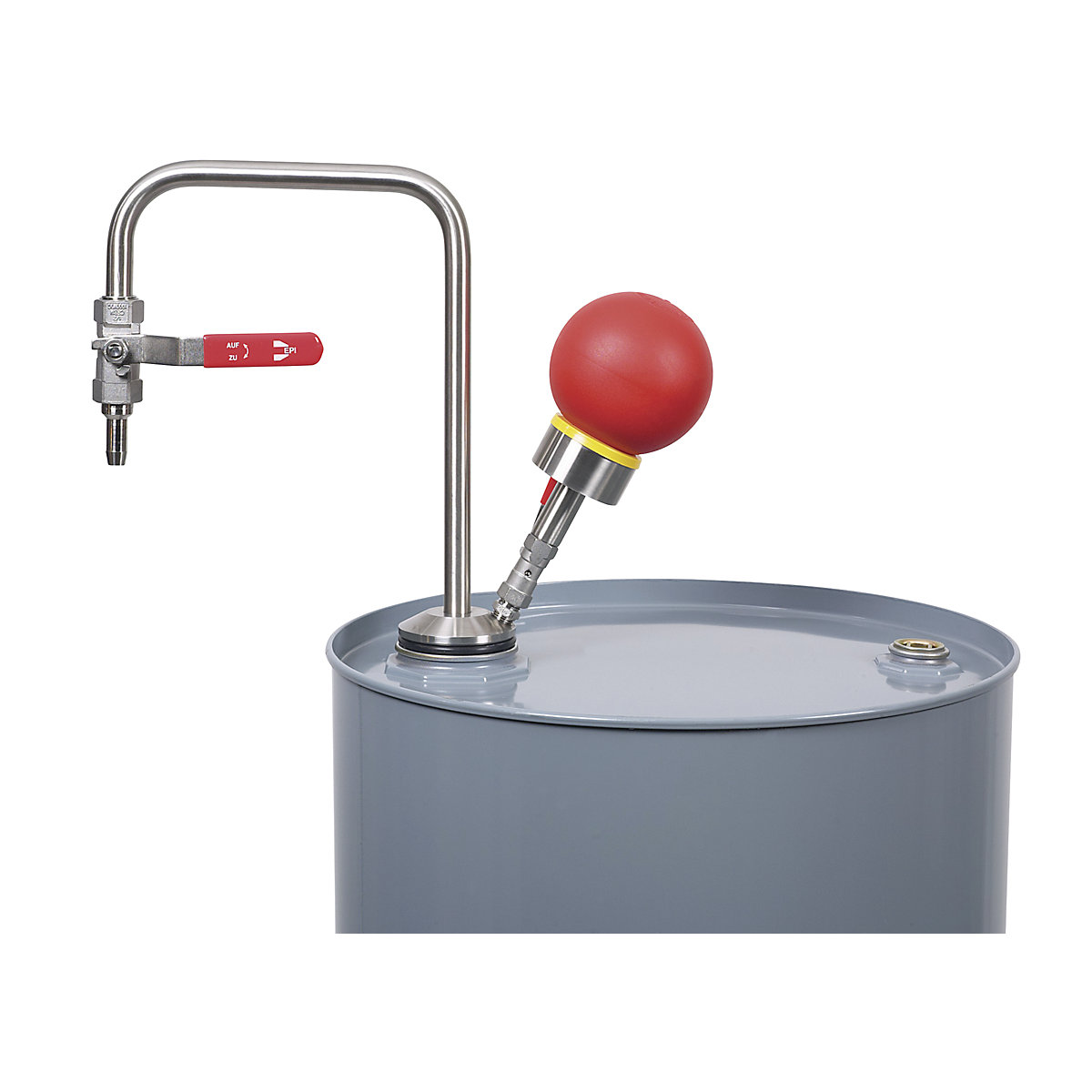 Stainless steel solvent pump, manual operation (Product illustration 5)-4