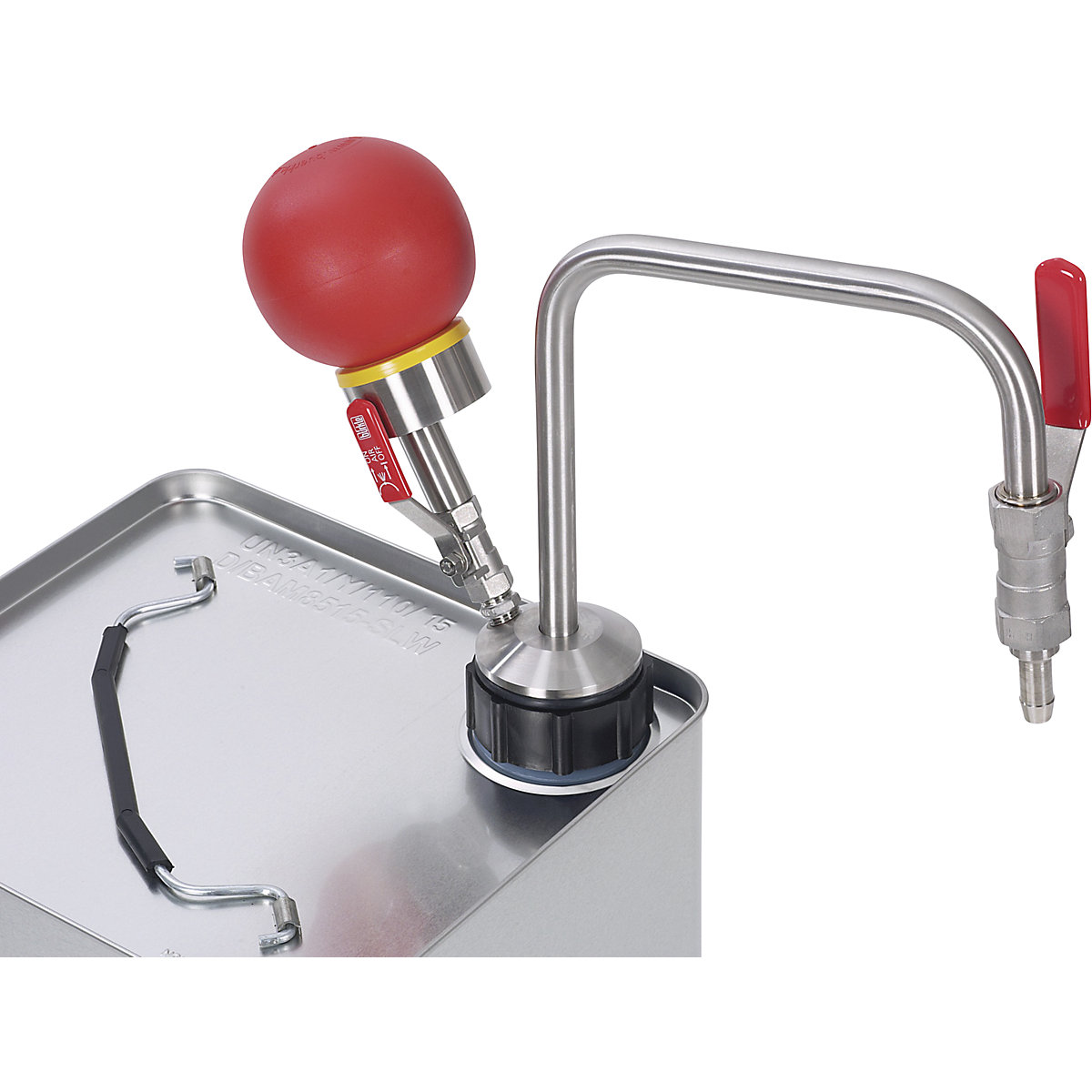 Stainless steel solvent pump, manual operation (Product illustration 5)-4