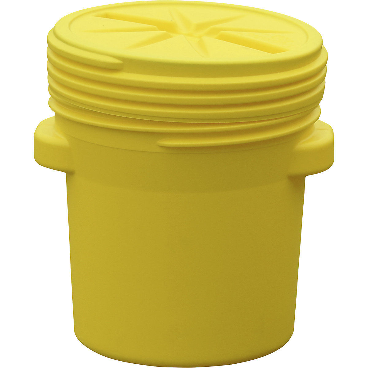 PE safety drum with UN coding – Justrite, with screw on lid, capacity 77 l-4