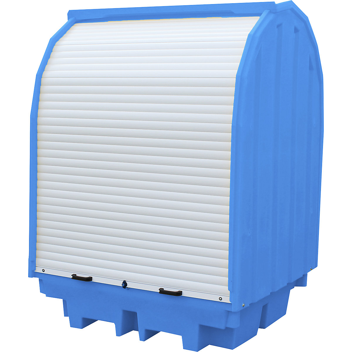 PE hazardous goods storage unit with roller shutter – eurokraft basic (Product illustration 16)-15
