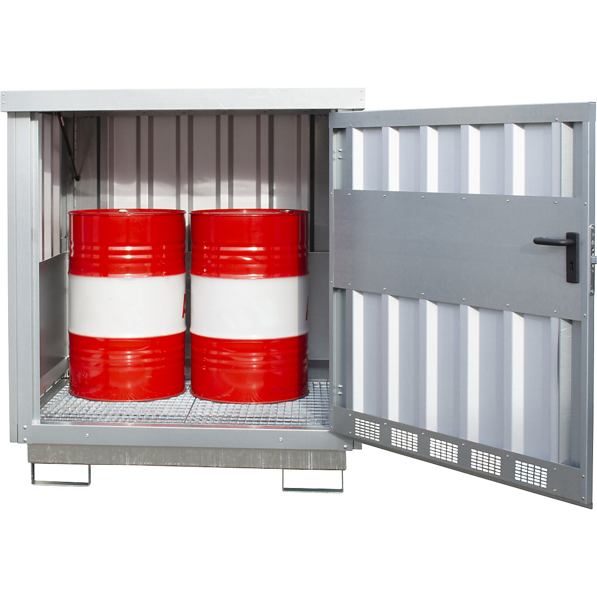 Steel hazardous goods storage depot – eurokraft pro (Product illustration 5)-4