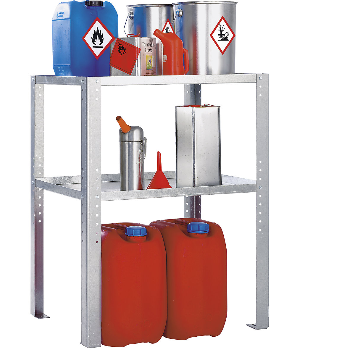 Drum and small container shelf unit - eurokraft pro