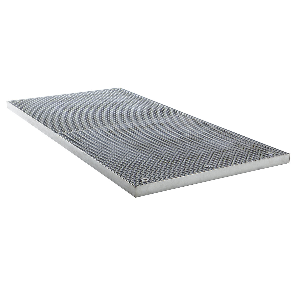 Low profile steel sump tray – eurokraft pro, width 1350 mm, length 2850 mm, capacity 172 l-4