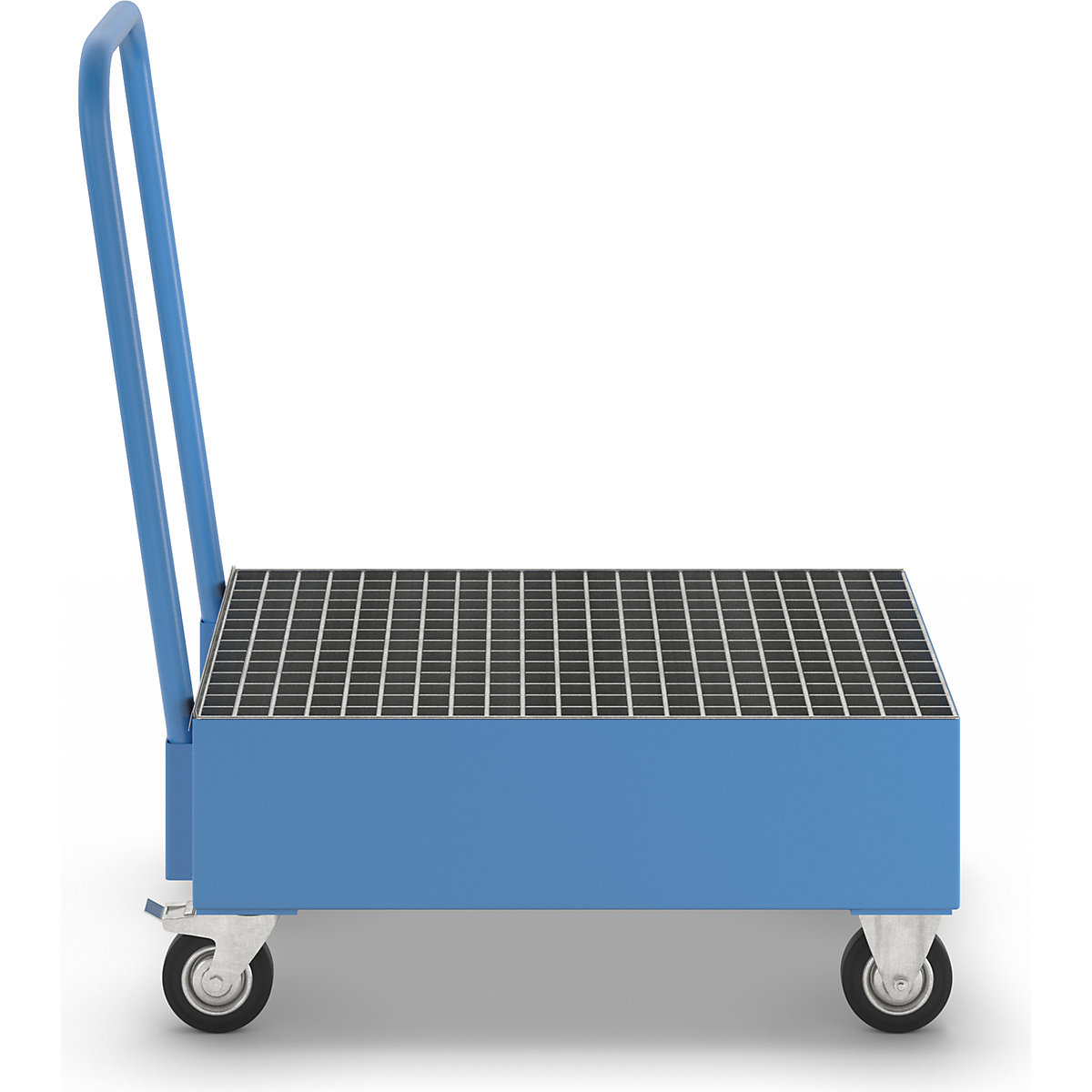 Mobile sump tray made of sheet steel – eurokraft basic (Product illustration 4)-3