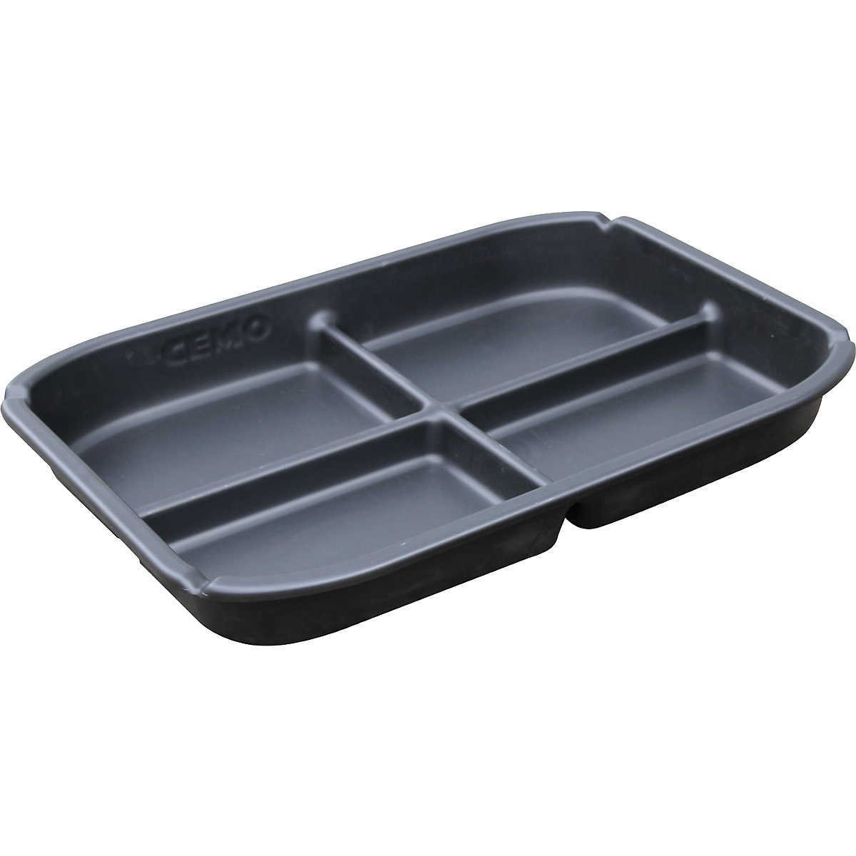 PE collection tray – CEMO, acid-proof, collection capacity 55 l-3