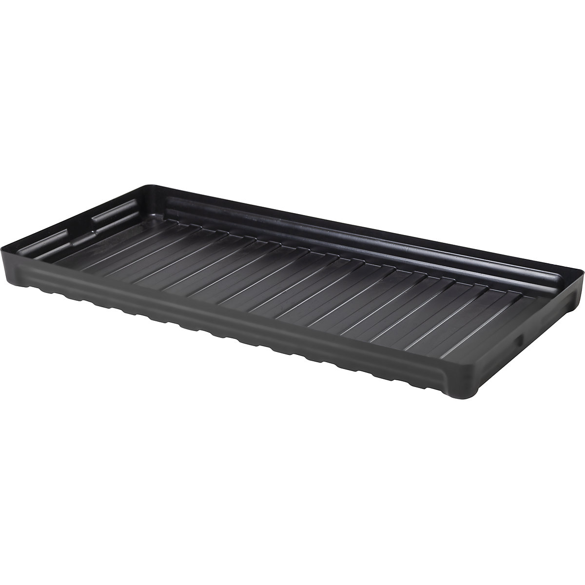 PE small container shelf sump tray – eurokraft pro, dissipative, without certification, collection capacity 40 l-2