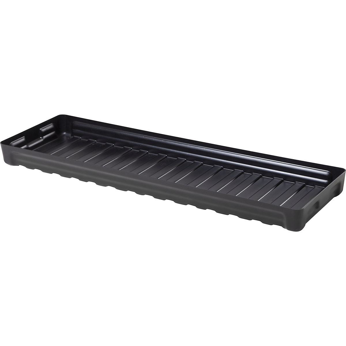 PE small container shelf sump tray – eurokraft pro, with certification, collection capacity 26 l-2