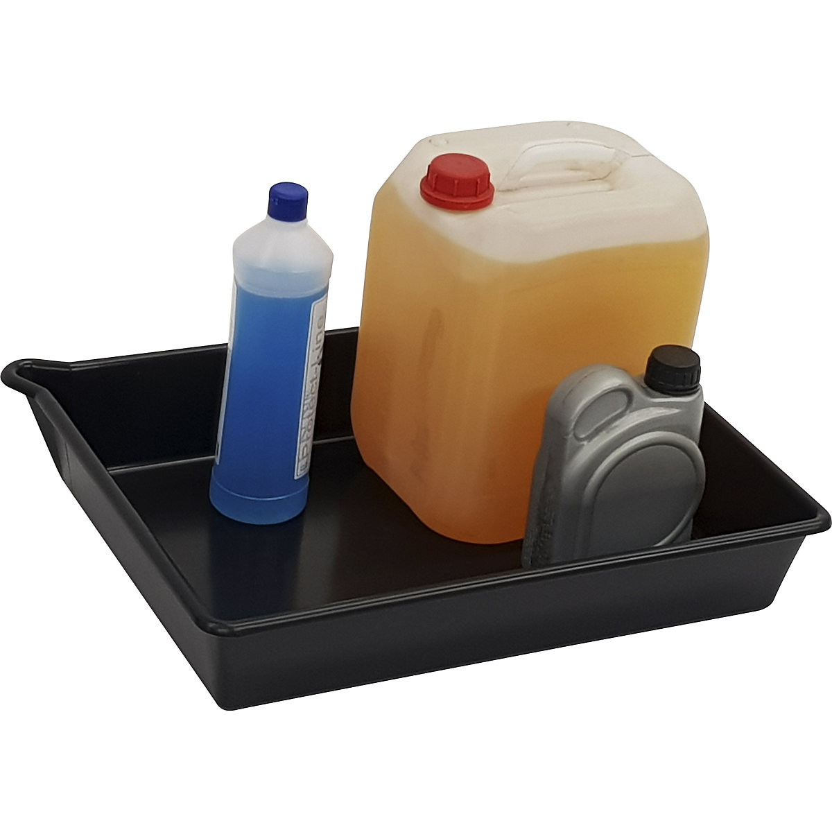 PE sump tray for small containers with spout (Product illustration 5)-4