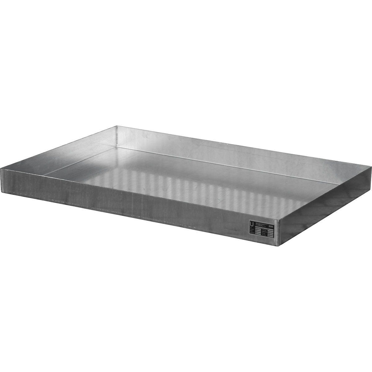 Stainless steel pallet tray – eurokraft pro, for small containers, 60 l, LxWxH 1200 x 800 x 100 mm-3
