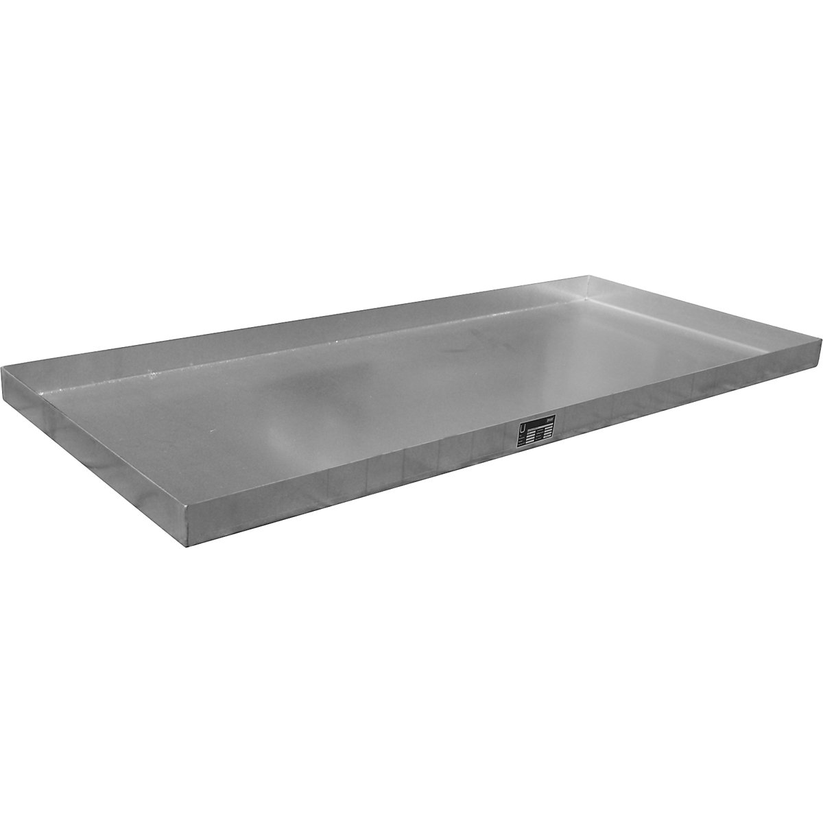Stainless steel small container sump – eurokraft pro, with certification, 40 l, LxWxH 1390 x 600 x 60 mm-5