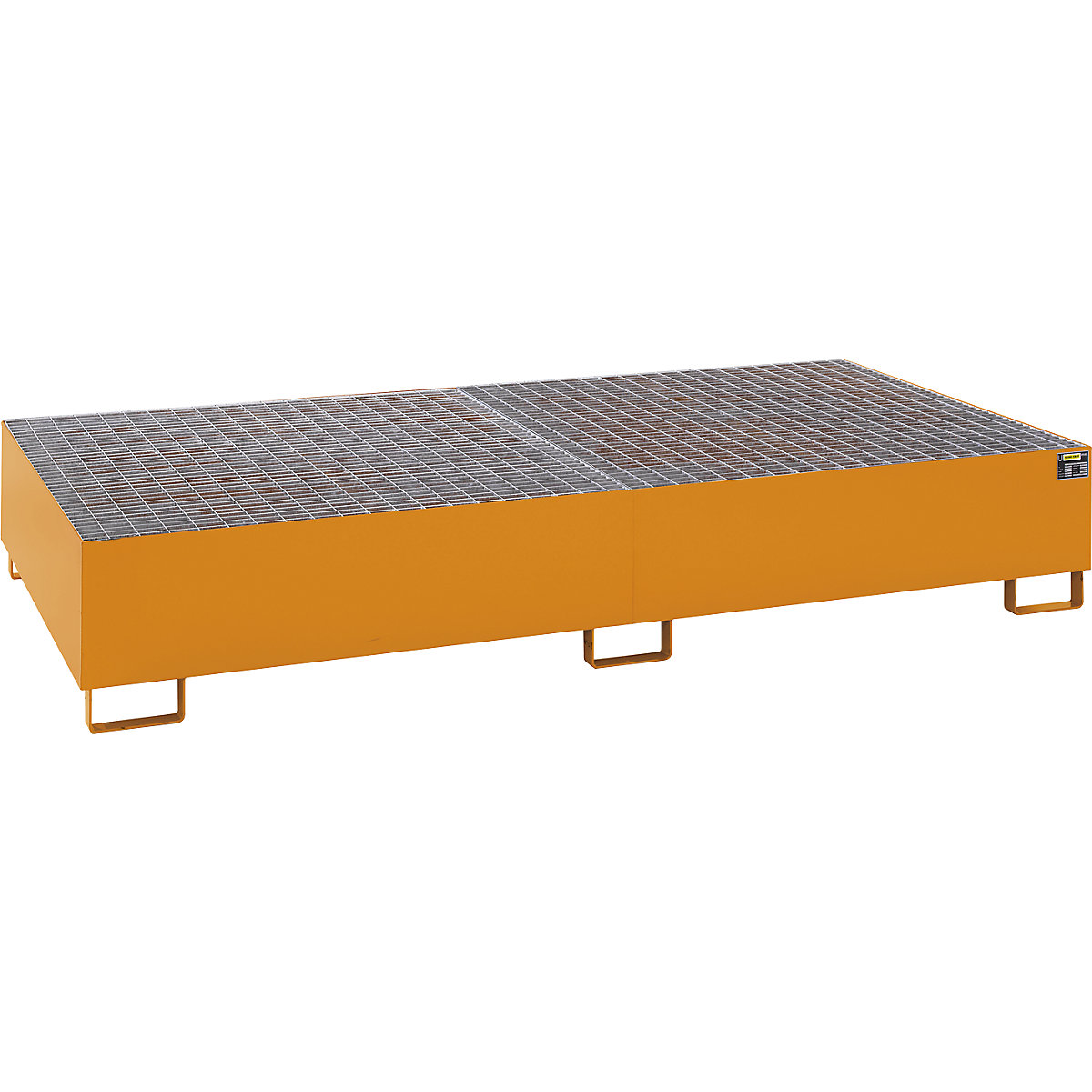 Steel sump tray for IBC/CTC tank containers - eurokraft pro