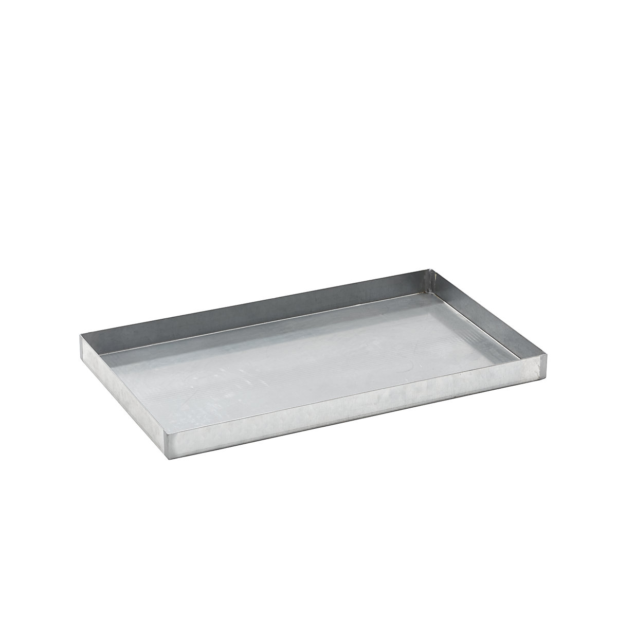 Steel sump tray for small containers – eurokraft basic, LxWxH 1000 x 600 x 70 mm, with certification, sump capacity 30 l, zinc plated-3