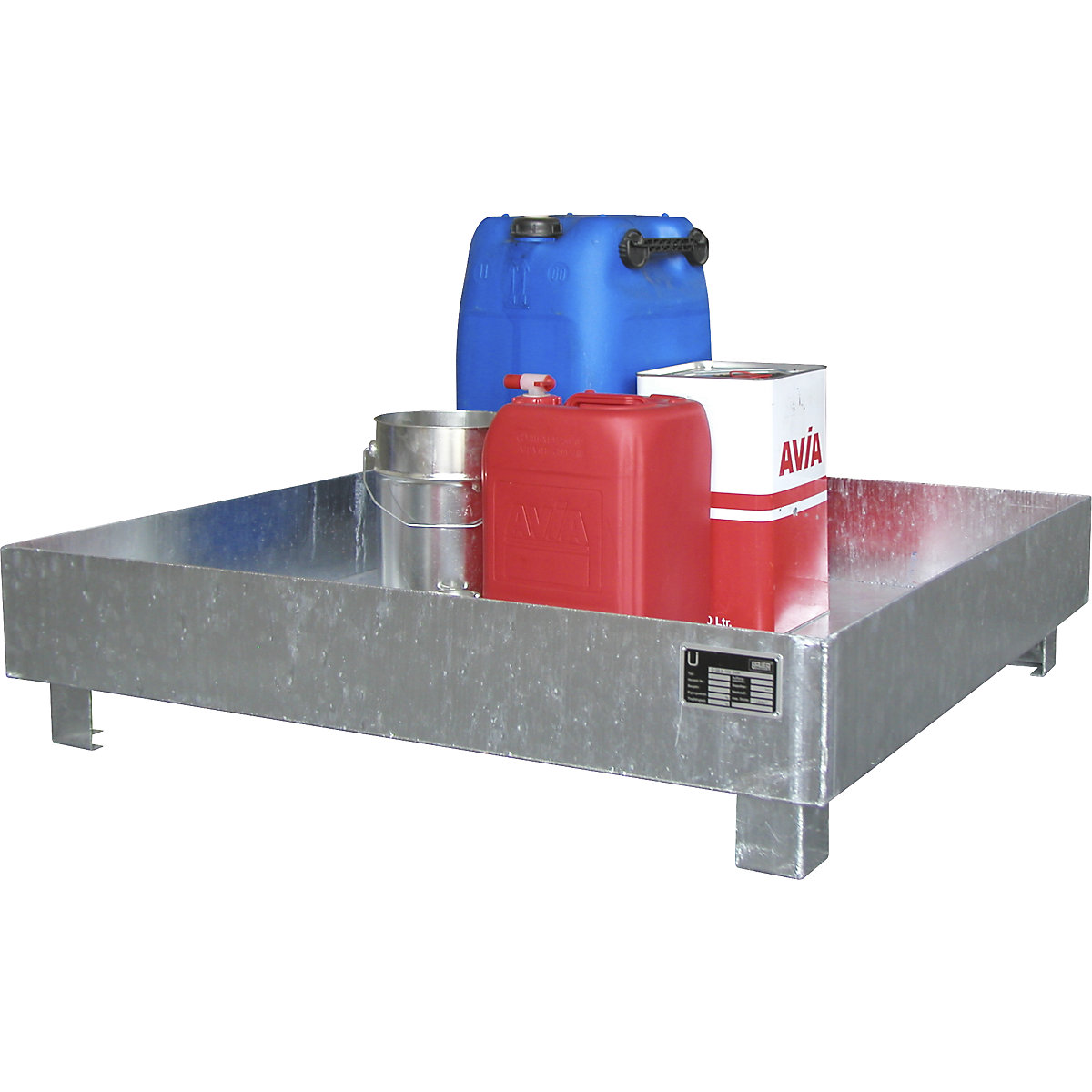 Steel sump tray – eurokraft pro (Product illustration 2)-1