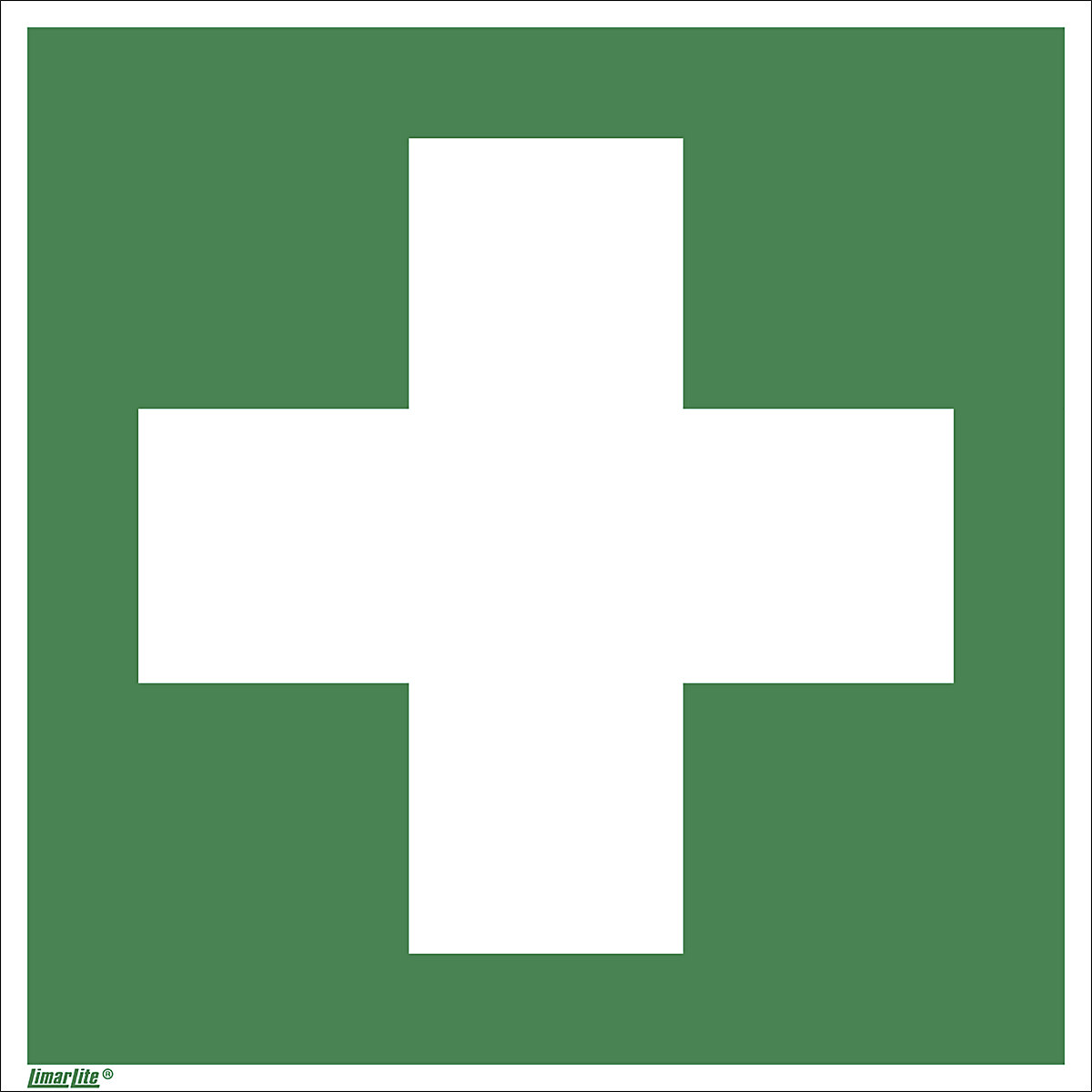 Emergency sign, first aid, pack of 10, aluminium, 200 x 200 mm