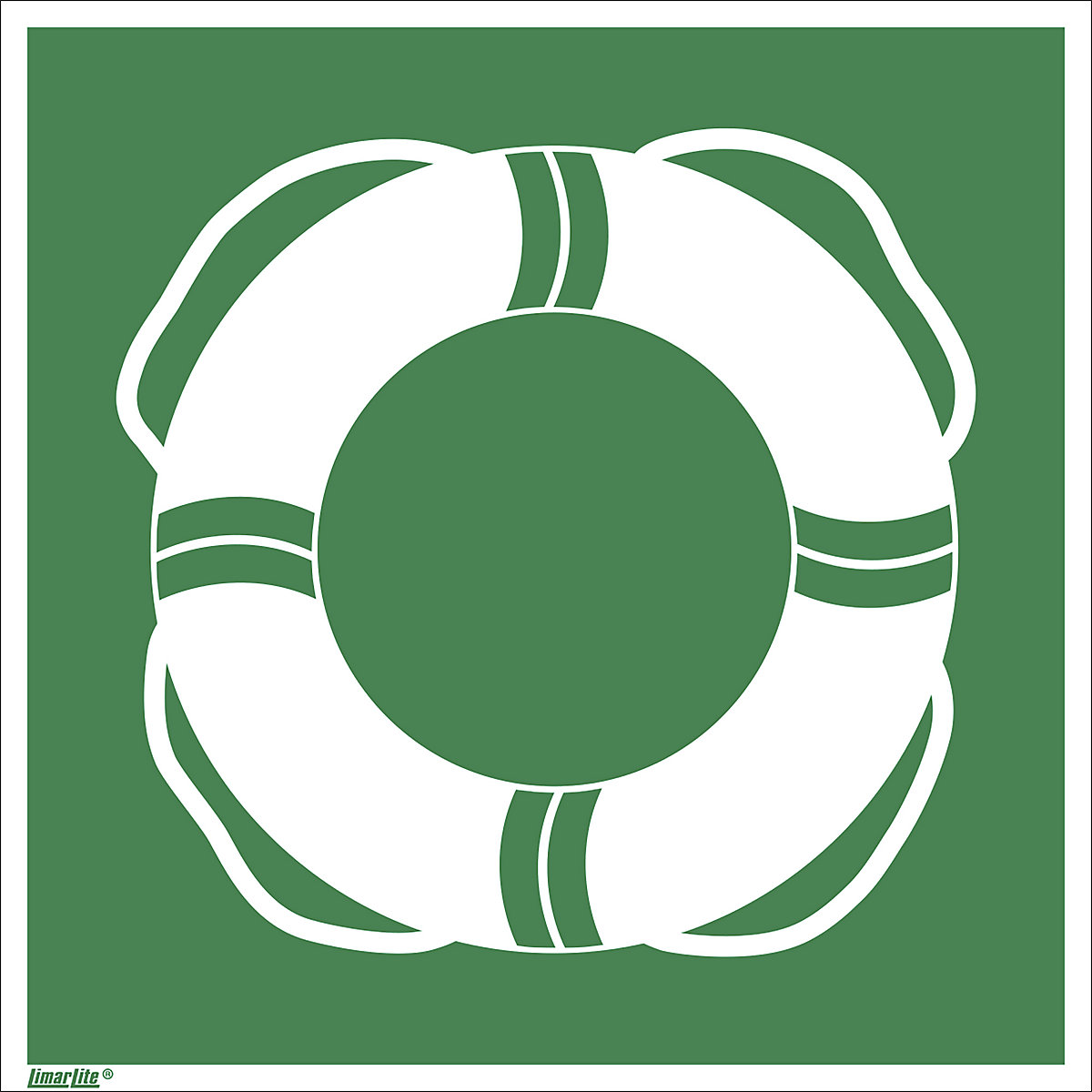Emergency sign, public rescue equipment, pack of 10, film, 200 x 200 mm