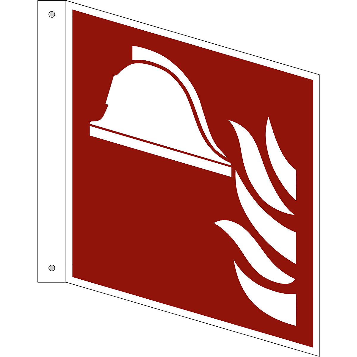 Fire protection sign, collection of fire fighting equipment, pack of 10, aluminium, L shaped sign, 200 x 200 mm-9