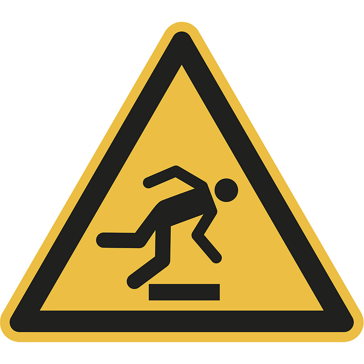 Hazard signs, hazard: floor level obstacle, pack of 10, film, leg length 200 mm-2