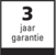 3 jaar garantie  Op producten die met dit symbool zijn gekenmerkt, verlenen wij een kwaliteitsgarantie op materiaal en afwerking voor de duur van 3 jaar vanaf levering.