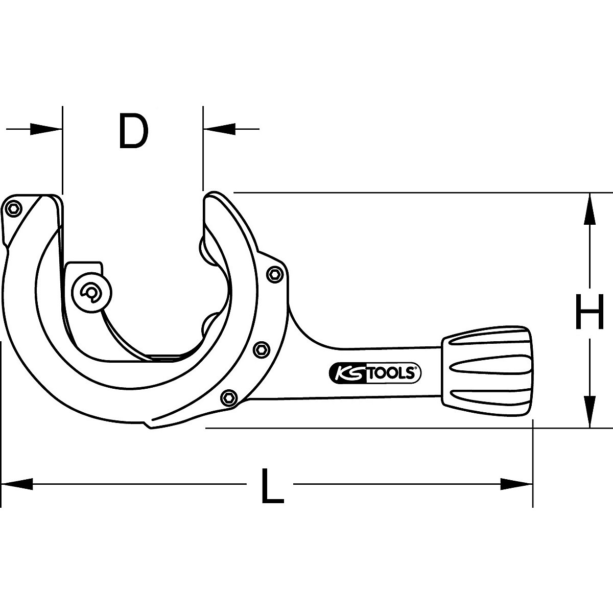 Cortatubos de trinquete – KS Tools (Imagen del producto 2)-1