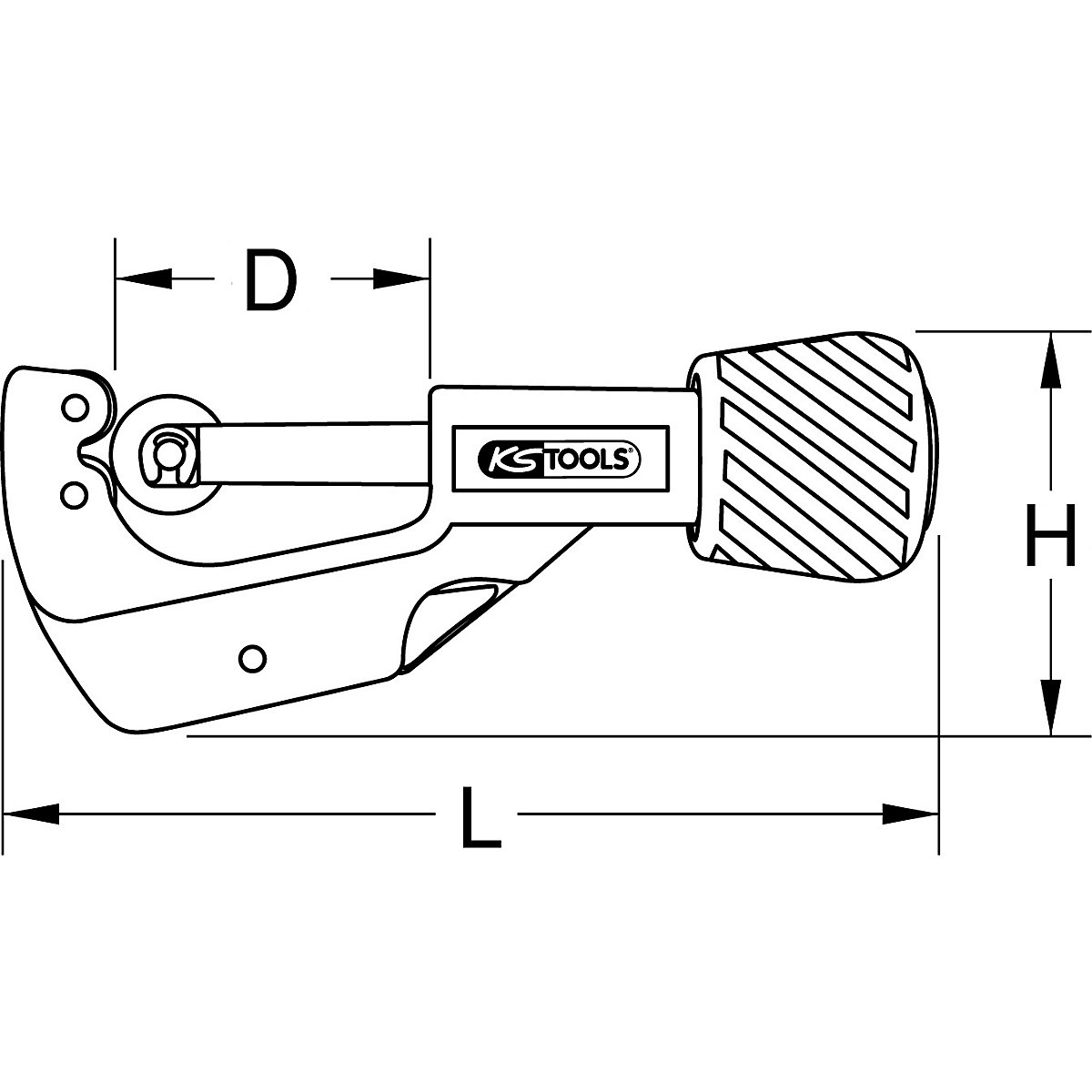 Cortatubos telescópico – KS Tools (Imagen del producto 2)-1