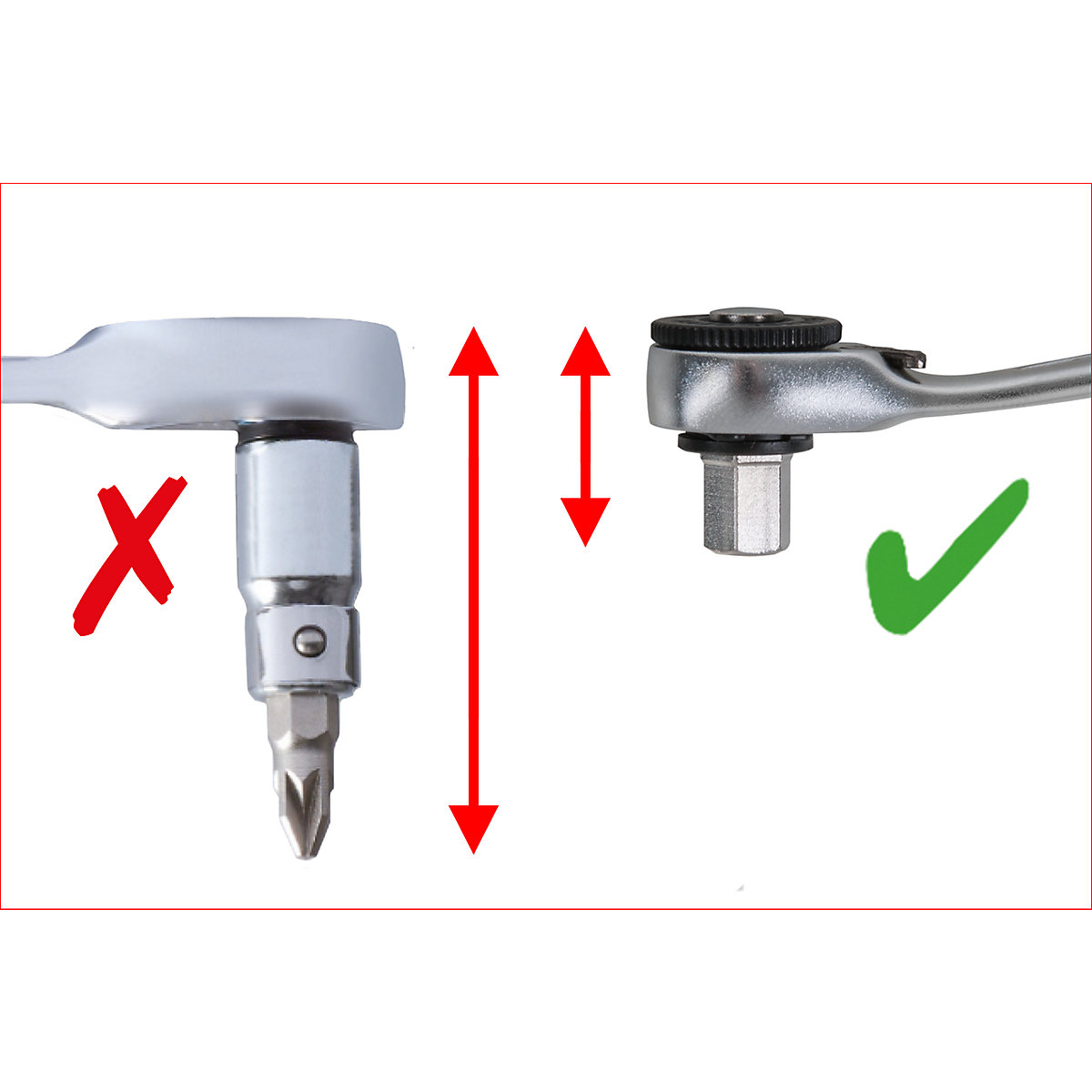 Juego de llaves de vaso pasantes y puntas de 1/4'&#x27; + 11 mm – KS Tools (Imagen del producto 2)-1
