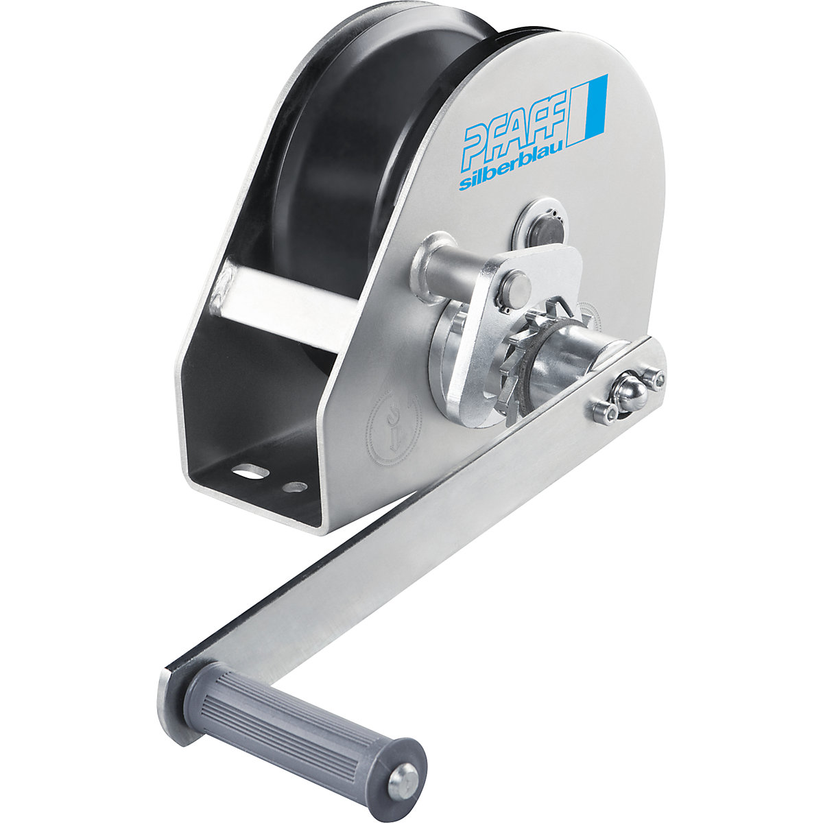 LB panel cable winch, sheet steel, zinc plated, max. lifting load 650 kg-1