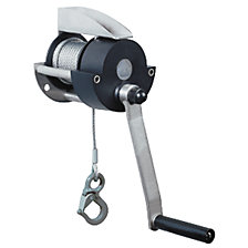 zinc plated winch without rope