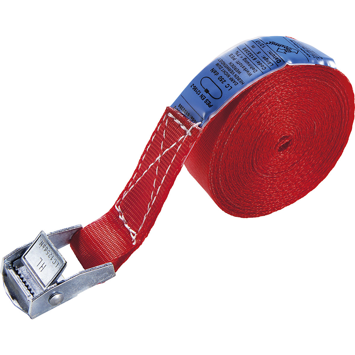 Cargo restraint strap: clamping lock, max. load 250 kg, pack of 10