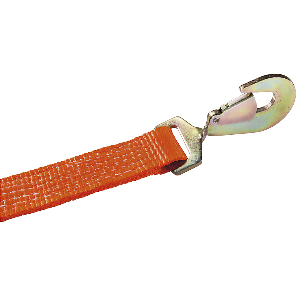 Cargo restraint strap standard ratchet with spring hooks, max. load