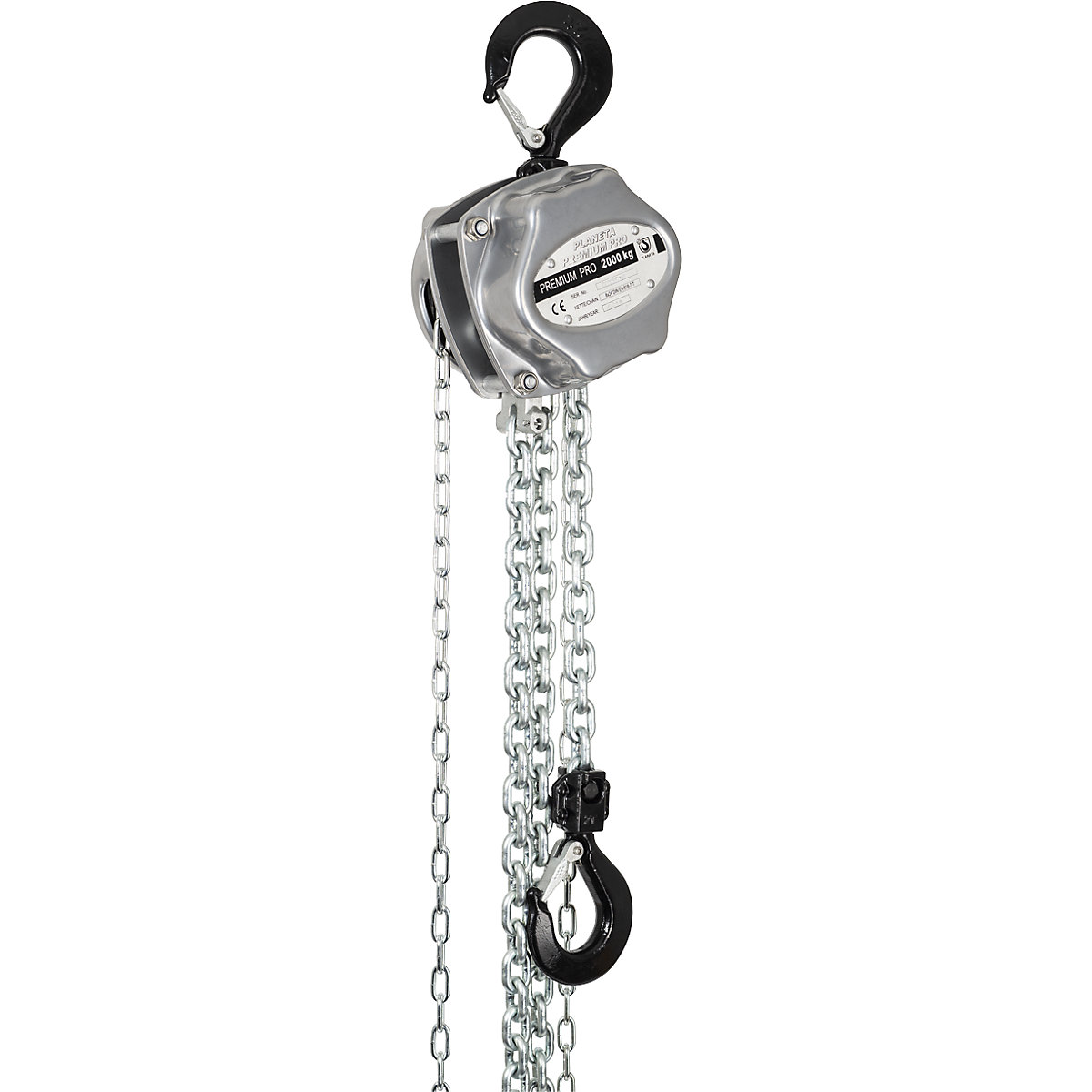 Premium PRO spur gear block and tackle, standard lifting height 3 m, max. load 2000 kg-7