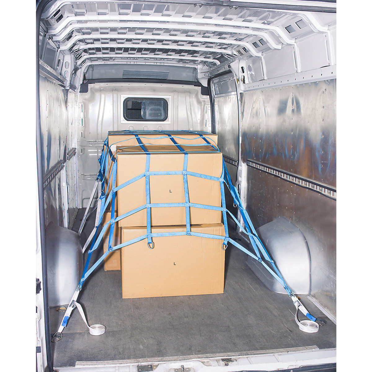 Load securing net: for small van