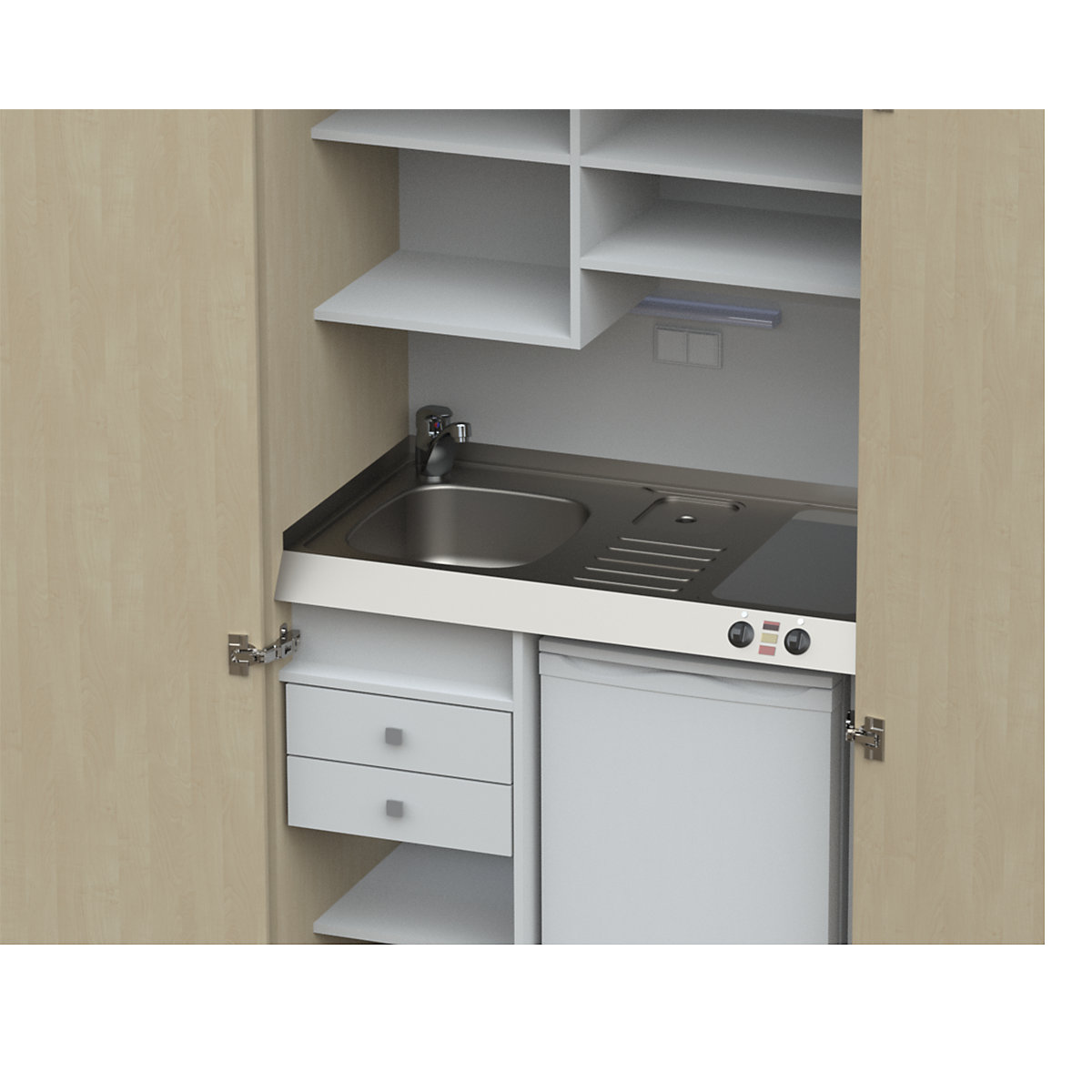 Kitchen unit with hinged doors (Product illustration 23)-22
