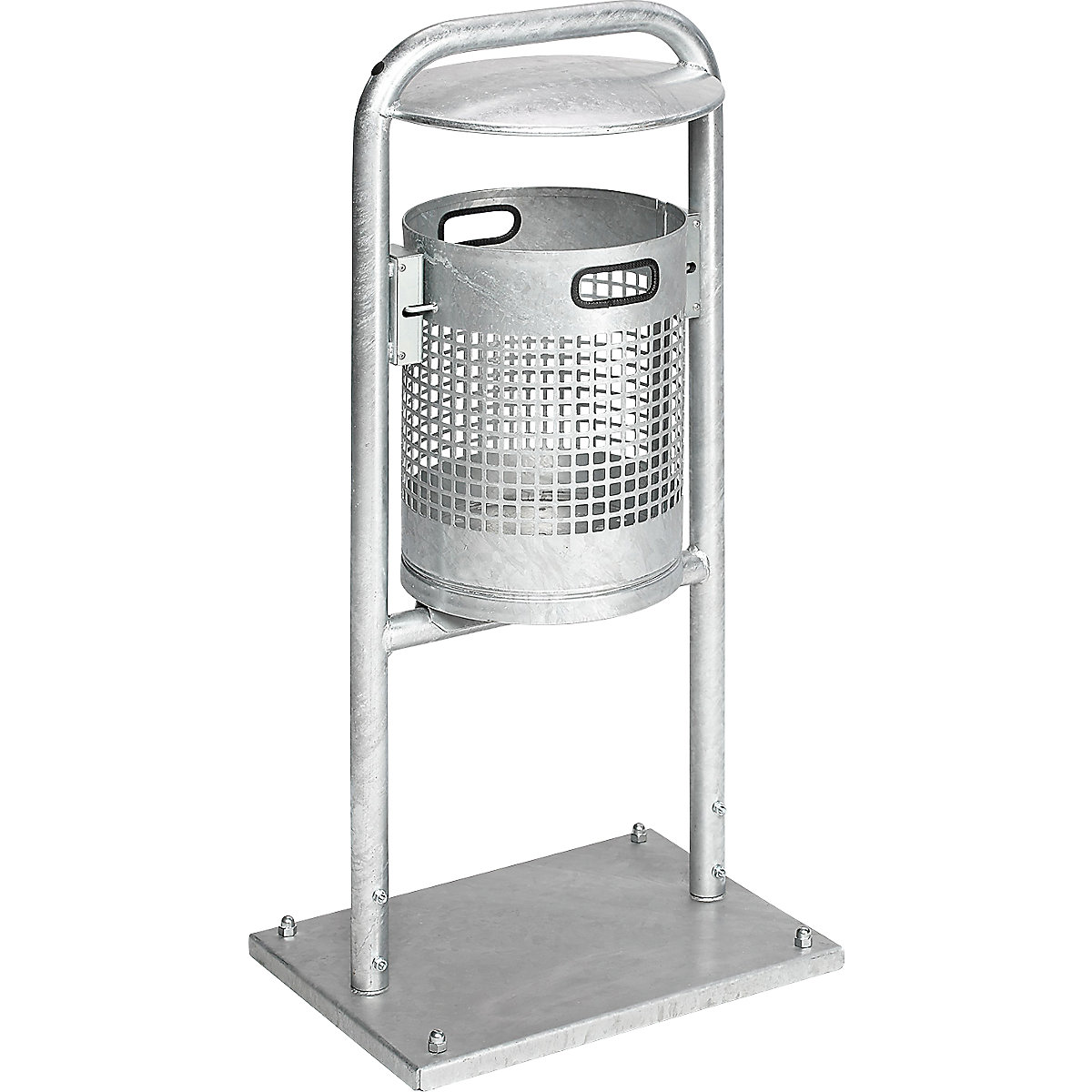 Kültéri hulladékgyűjtő, 30 l, acél &ndash; VAR