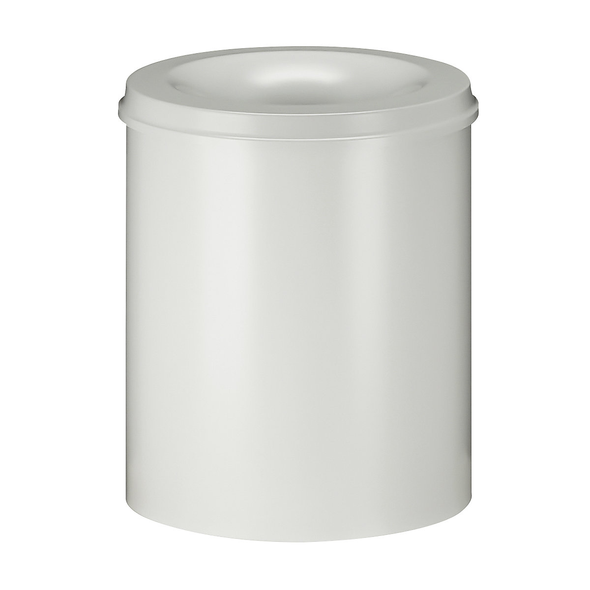 Önoltó papírkosár, űrtartalom 80 l, ma x Ø 540 x 465 mm, ház fehér / oltófedél fehér színben
