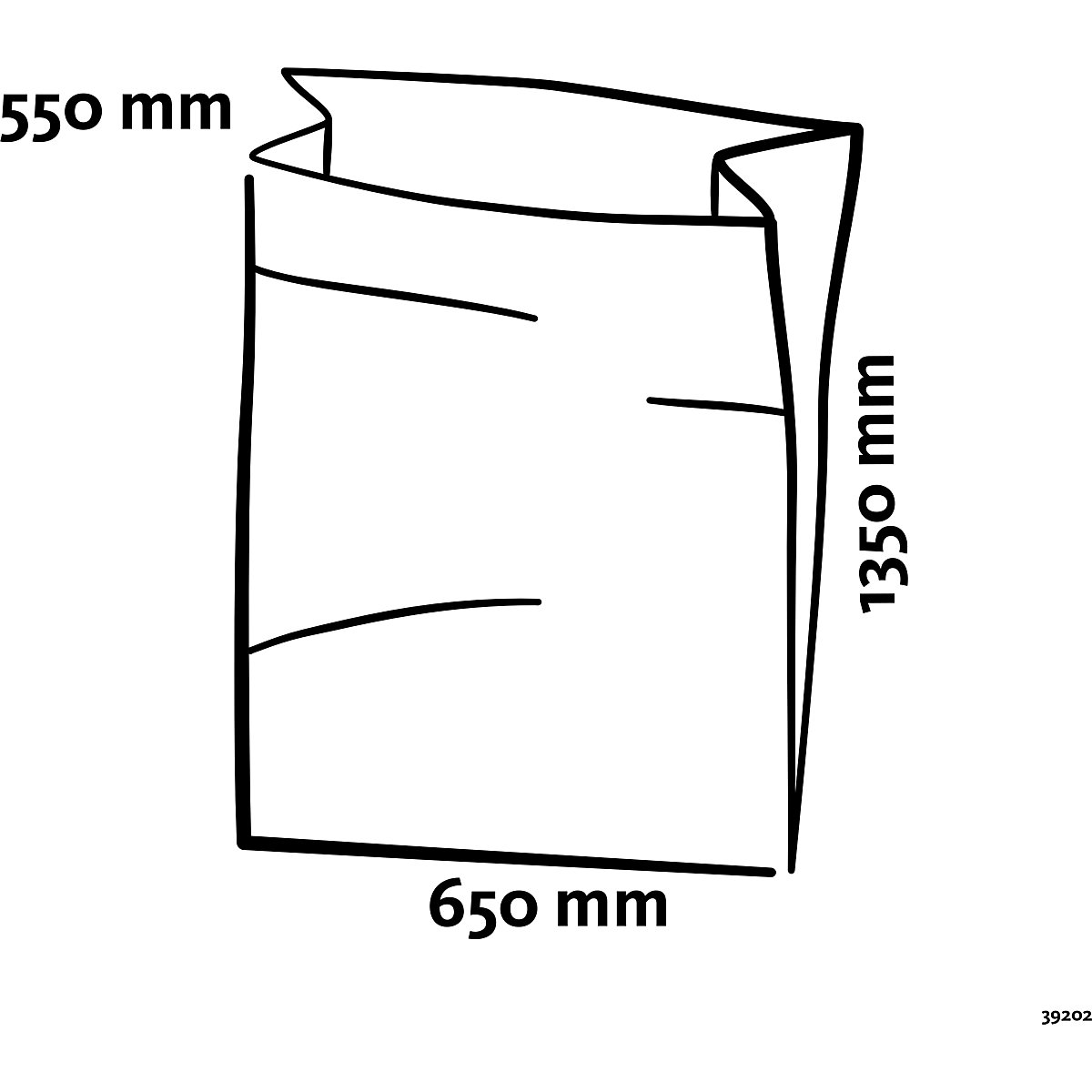 Nagy térfogatú hulladékgyűjtő zsákok, LDPE (Termék képe 4)-3