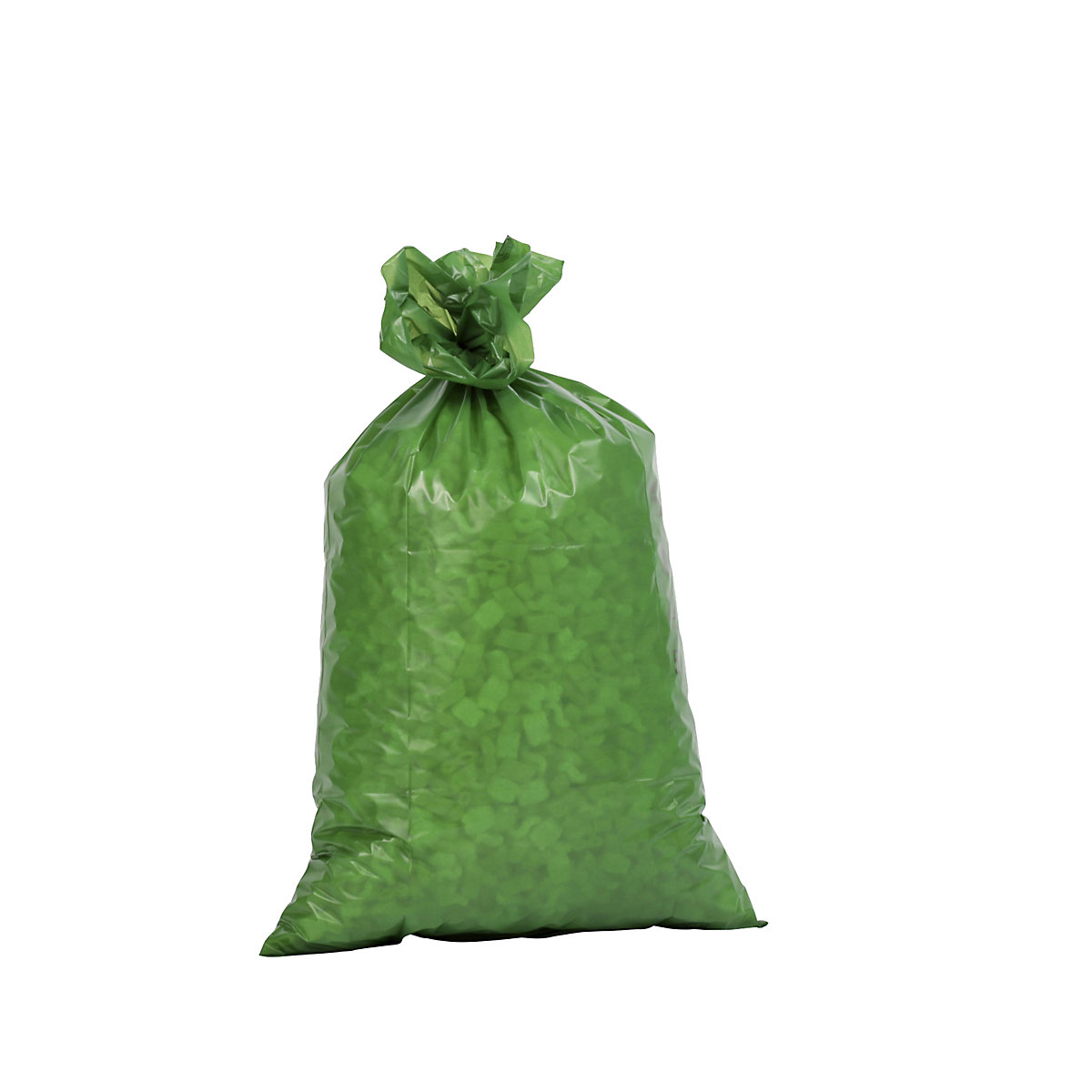 Szabványos hulladékgyűjtő zsákok, LDPE, 70 l, cs. e. 250 db, szé x ma 575 x 1000 mm, anyagvastagság 60 µm, zöld