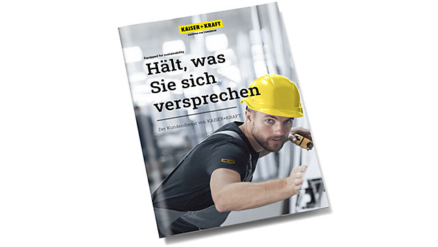 Cover der KAISER+KRAFT Kundendienst-Broschüre