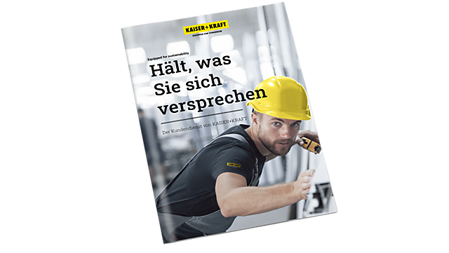 Cover der KAISER+KRAFT Kundendienst-Broschüre