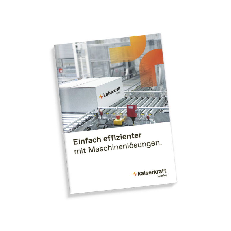 Broschüre zu effizienten Maschinenlösungen für optimierte Verpackungsprozesse von Kaiserkraft
