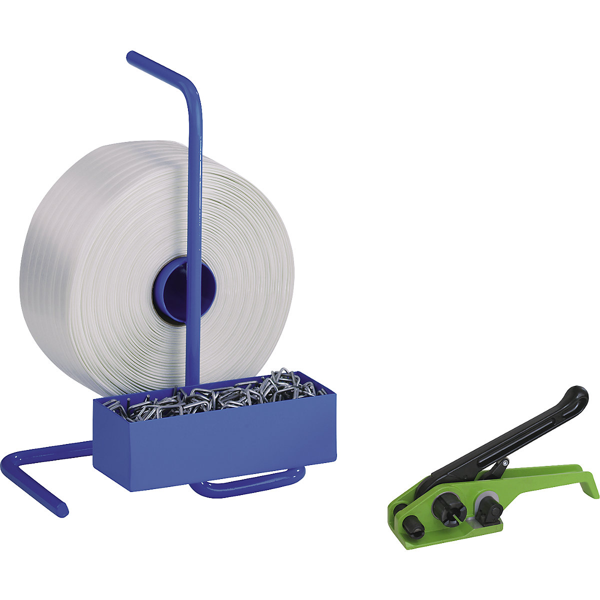 Set per reggiatura, reggia resistente in PET, tessuta - ratioform