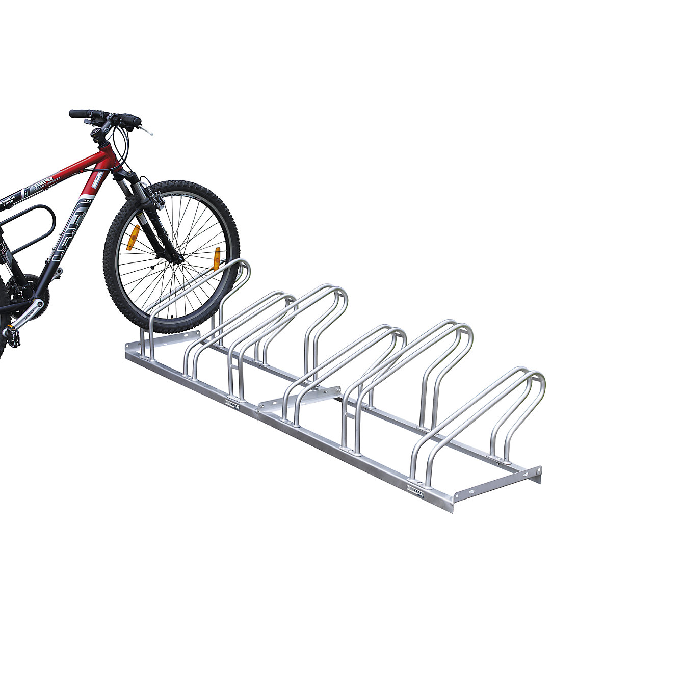 Rastrelliera Portabici Per Parcheggio – Acciaio Robusto, Per 4 Biciclette, Fissaggio A Parete O A Pavimento, Modello B49