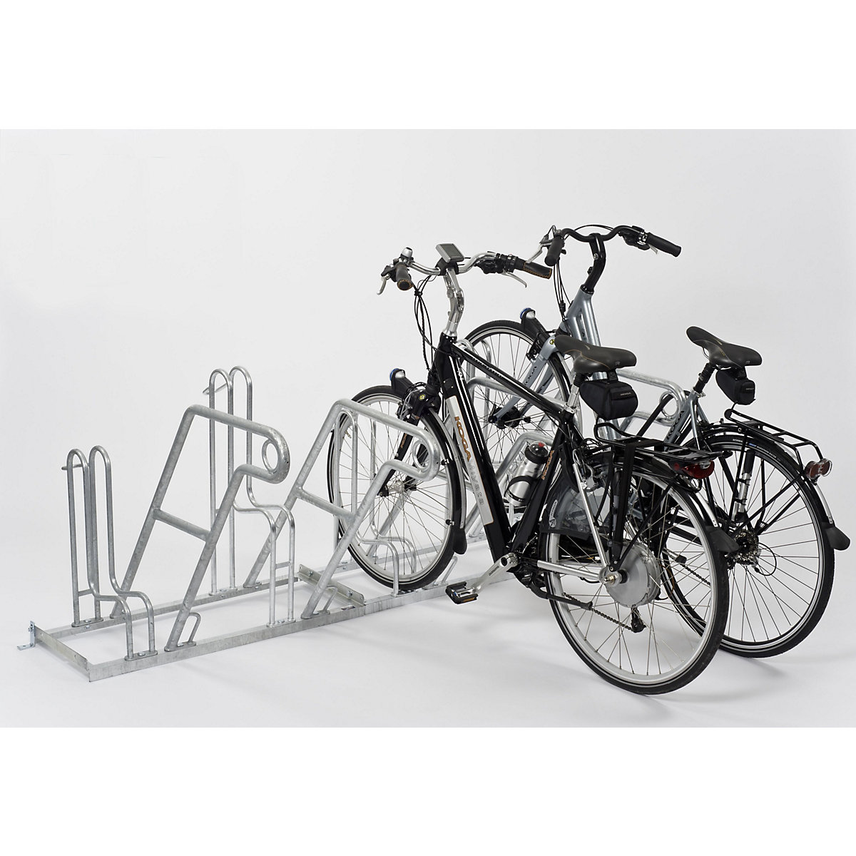 Staffa di supporto per bicicletta, modello 4600 XBF, un lato utile, 4 posti bici-3
