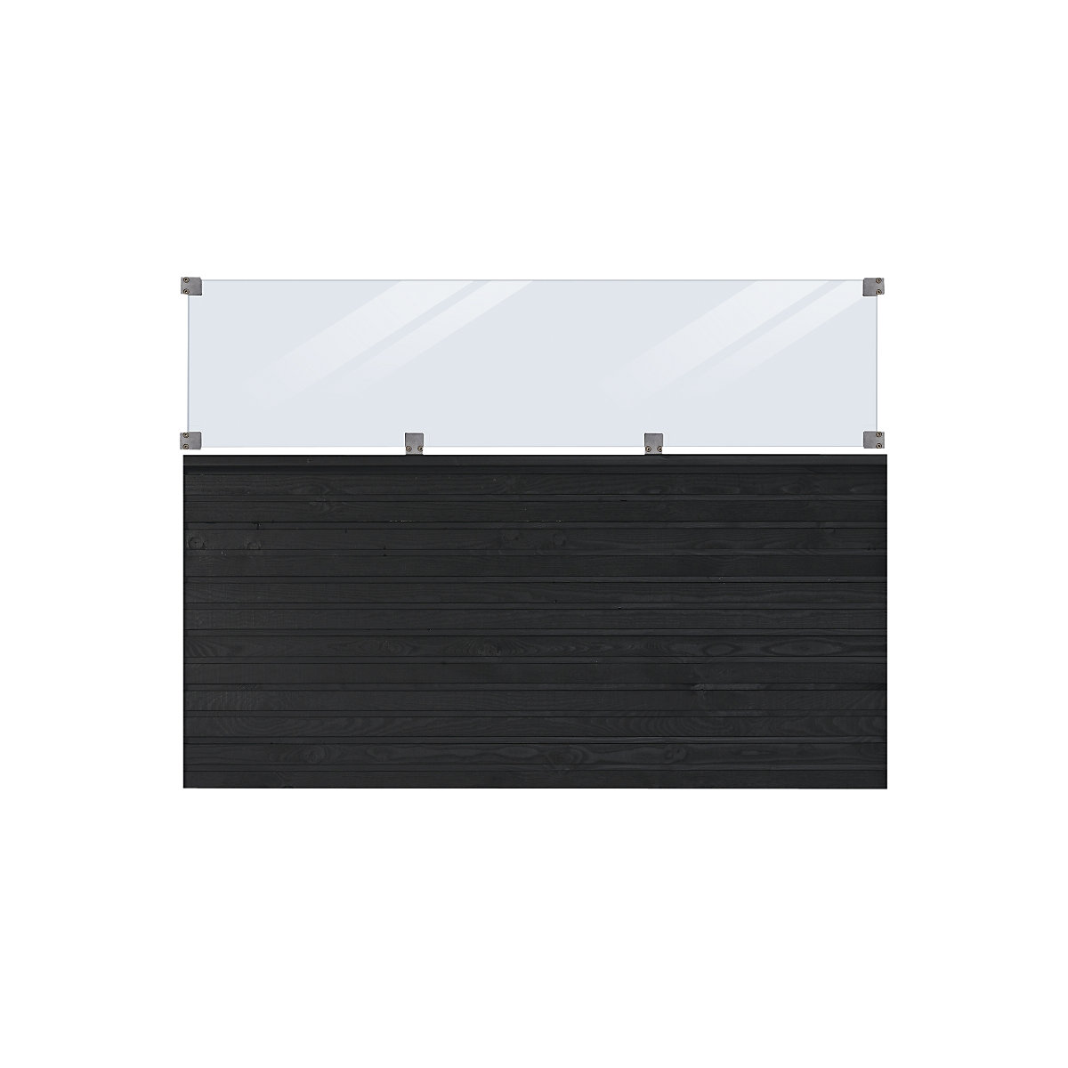PLUS Plank recinzione profilata con vetro