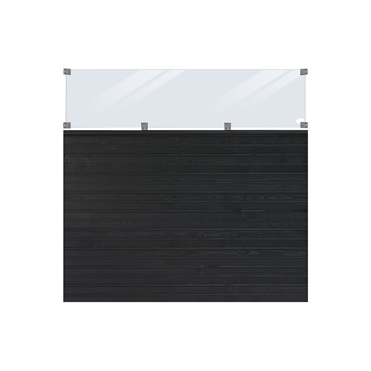 PLUS Plank recinzione profilata con vetro