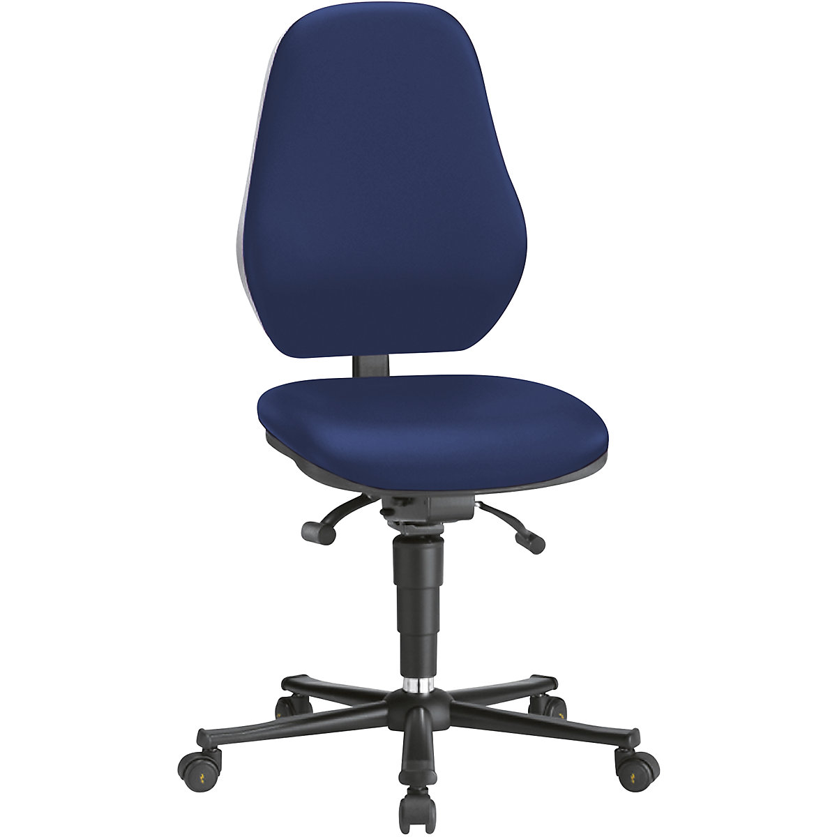 BASIC industrial swivel chair, ESD – bimos, fabric, blue cover-2