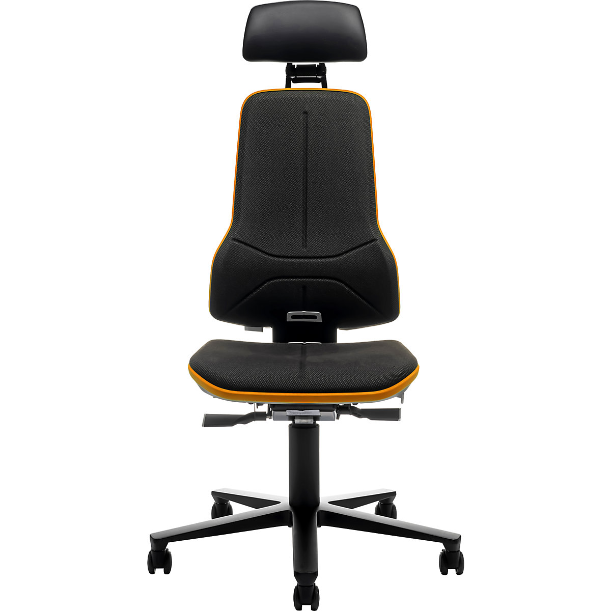 NEON industrial swivel chair, castors, headrest – bimos (Product illustration 3)-2