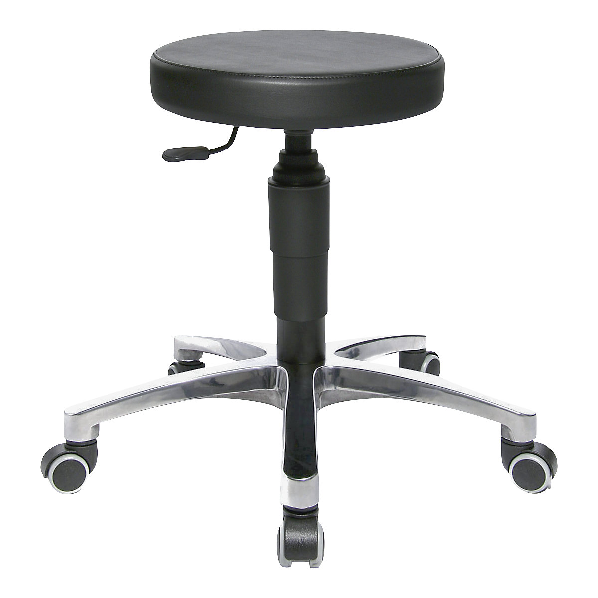 TEC 70 swivel stool – Topstar, vinyl cover, black-2