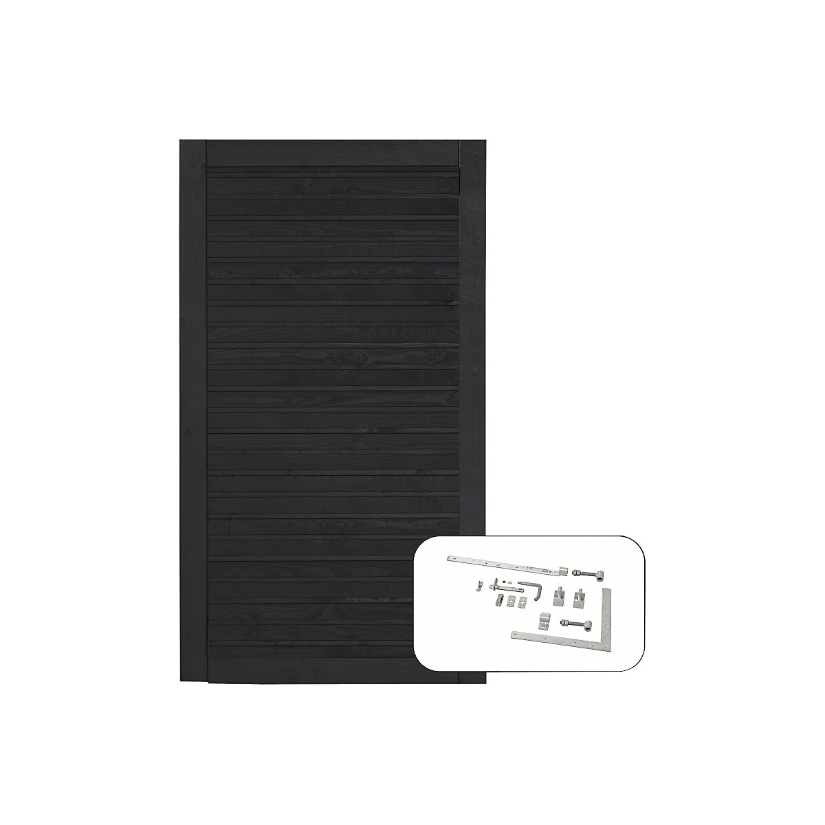 Porta única PLUS Plank incl. acessórios