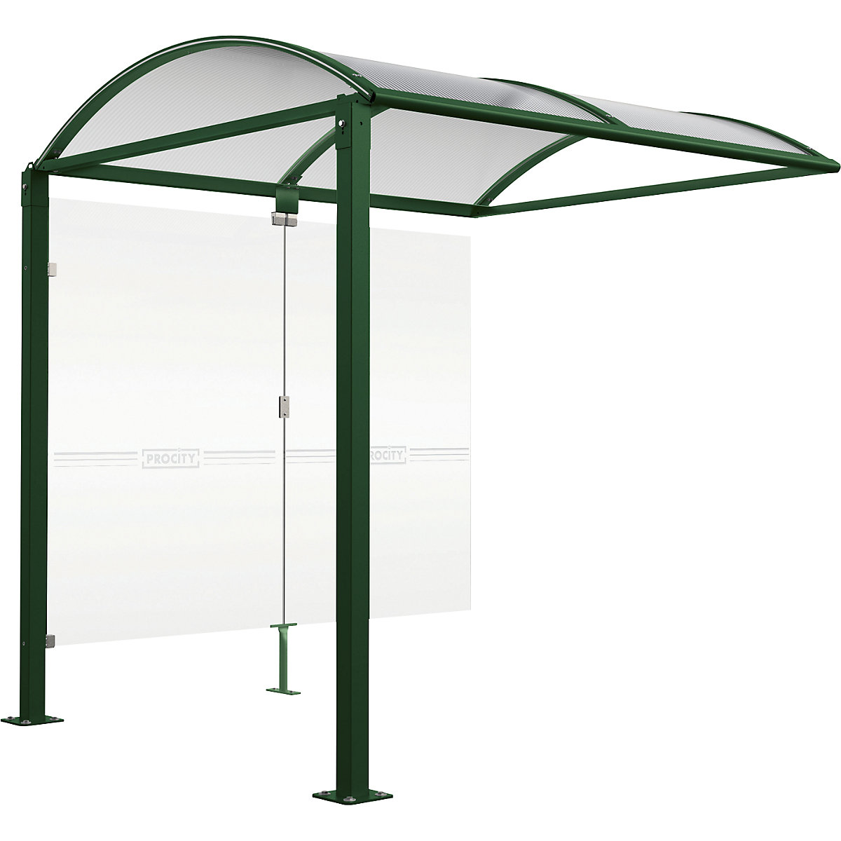 Abri pour vélos avec paroi en verre - PROCITY